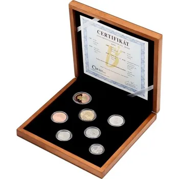 Sada oběžných mincí 2023 proof /dřevěná etue/
