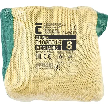 Pracovní rukavice CERVA Rukavice máčené v latexu DIPPER Velikost: 8 - M