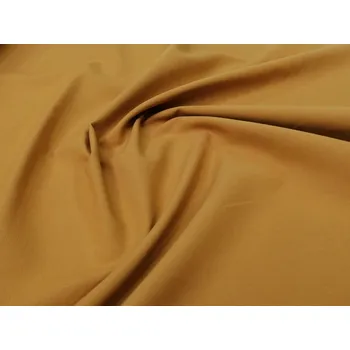 BYTEMA Bavlněná látka UNI HOŘČICOVÁ hrubá bavlna 220g šíře 150 cm