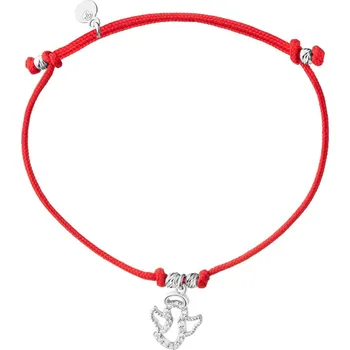 Náramek Náramek s prvky ze stříbra a zirkony - anděl - AP536-7690