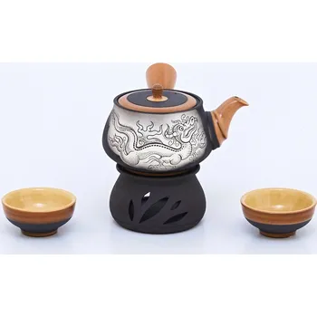 Čajová souprava Čajová souprava Drak Japan černá - 2 šálky