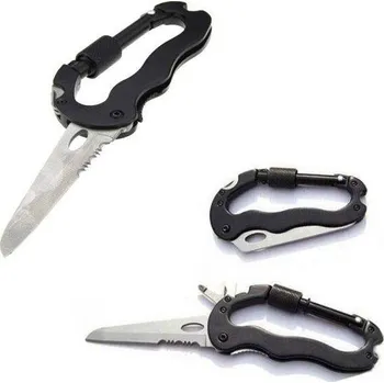 Multifunkční nářadí | zavírací nůž | karabina - 5v1