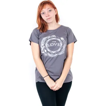 Dámské tričko Tričko dámské LOVE XL šedá