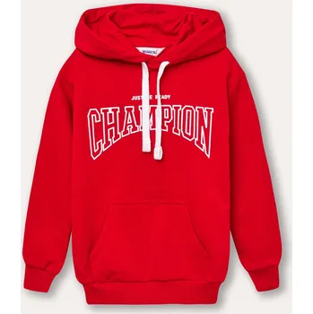 Chlapecká mikina Chlapecká mikina s kapucí Champion - Červená 128