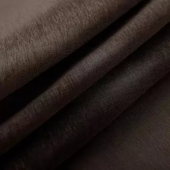 Záclona Jednoduchá průsvitná záclona - Hnědá,200 x 260 cm,Oka