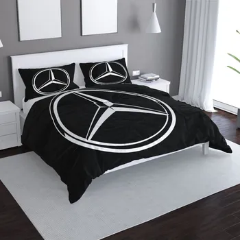 Povlečení Sablio Povlečení Logo 2 Černá - 140x220 / 90x70