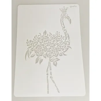 Šablona A4 - plameňák