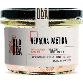 paštika a pomazánka Maso Klouda Vepřová paštika, 180g