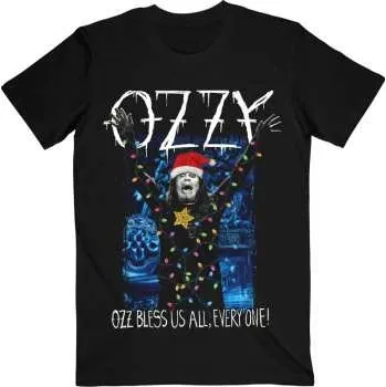 Pánské oblečení Merch Ozzy Osbourne: Ozzy Osbourne Unisex T-shirt: Arms Out Holiday (large) L