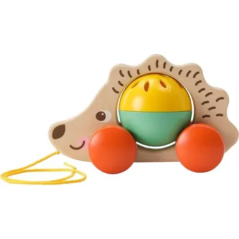 Dřevěná hračka Tahací hračka - Ježek dřevěný UPPSTA (Ikea)