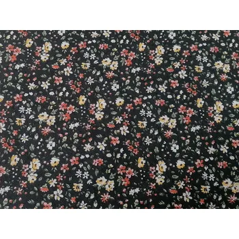 BYTEMA Bavlněná látka LEONIE černá šíře 160 cm