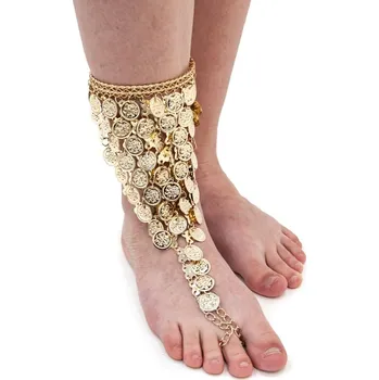 Náramek Náramek na nohu zlatá