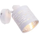 Svítidlo GLOBO 15341-1 BARCA, 1xE14, max 15W, nástěnné svítidlo, bílý kov, vypínač