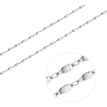 Řetízek Bealio BEALIO Stříbrný náhrdelník ZRCÁTKA vlnky Délka řetízku: 42 cm 03-01173-1722
