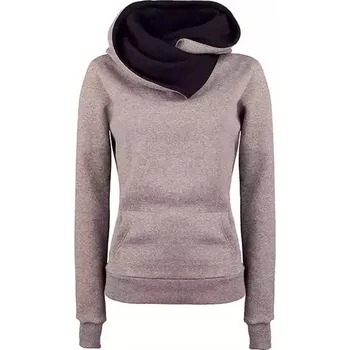 Dámská mikina Dámská mikina s kapucí - Khaki,XXL