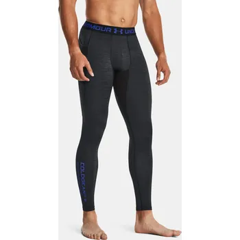 Pánské legíny Pánské sportovní legíny Under Armour UA CG Armour Twist Lgs-BLK - černo-šedo-modré Velikost: XL