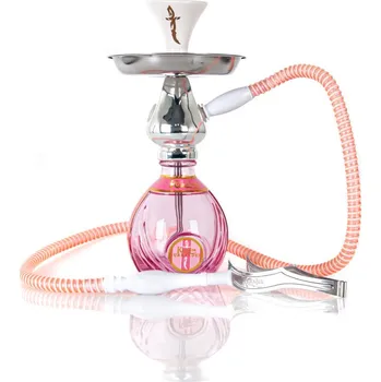 Čistič dýmky Vodní dýmka Khanjar Surrender růžová 33 cm