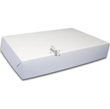 Jednorázové nádobí Papírová dortová krabice na roládu 30x45x10cm 923.15