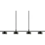 Nordlux Černé kovové závěsné LED světlo Clyde 115 cm