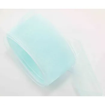 Stuha Šifonová stuha šíře - 4 cm - VÍCE BAREV tyrkysově modrá