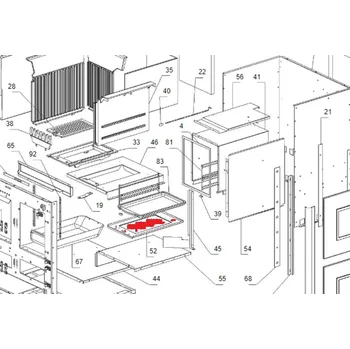 Příslušenství pro sporák La Nordica - náhradní smaltované dno trouby do sporáku ROSETTA