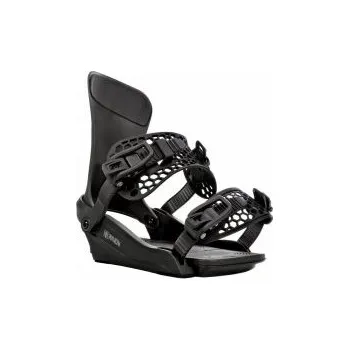 Vázání na snowboard Raven King black M; Černá vázání + DÁREK DLE VÝBĚRU!