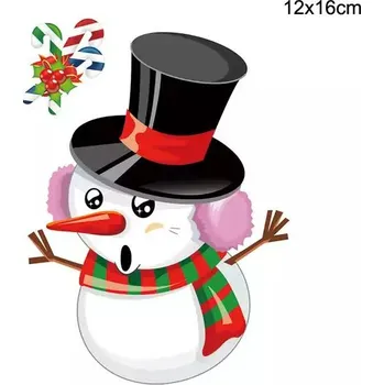 Vánoce Vánoční dekorace na okno | vánoční samolepka na okno - 09