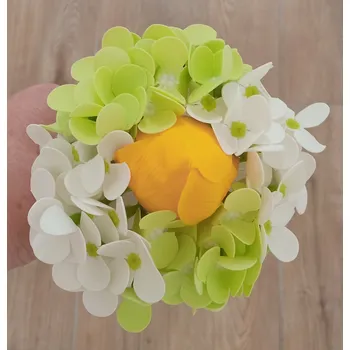 umělá květina RV studio Louny s.r.o. Mýdlová kytice 5 květů Barva: Žlutá