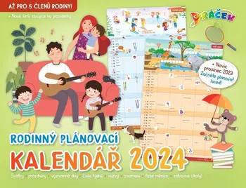 Kalendář Extra Publishing Dráček nástěnný rodinný plánovací kalendář 2024