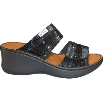 Dámské pantofle 3047 - kožené nazouváky na klínku ve více barvách 40