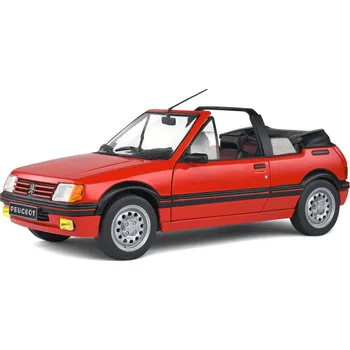 autíčko Peugeot 205 CTI MK1 Convertible 1989 červená 1:18 Solido