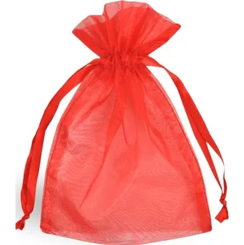 Sáček organza 9*12 cm červený