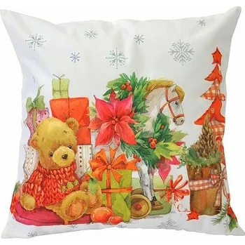 Dekorativní polštářek BYTEMA Dekorační povlak VÁNOČNÍ TABULE 40 x 40 cm