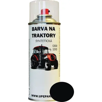 Barva ve spreji U PEPÁNKA s.r.o. BARVY NA TRAKTORY ZETOR ve spreji syntetické, ČERNÁ pololesklá 400ml
