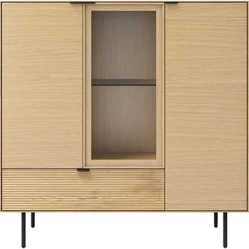 Knihovna Dubová vitrína Somcasa Tulsa 118 x 120 cm