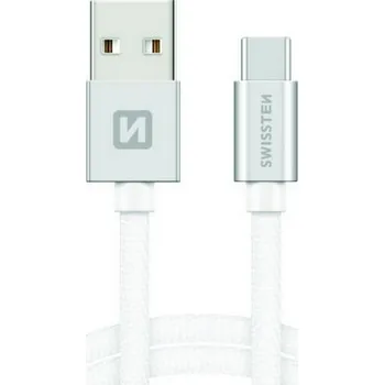 Datový kabel USB-C (Type-C) 2m stříbrný