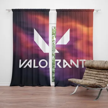 Závěs Sablio Závěs VALORANT Glow: 2ks 140x250cm