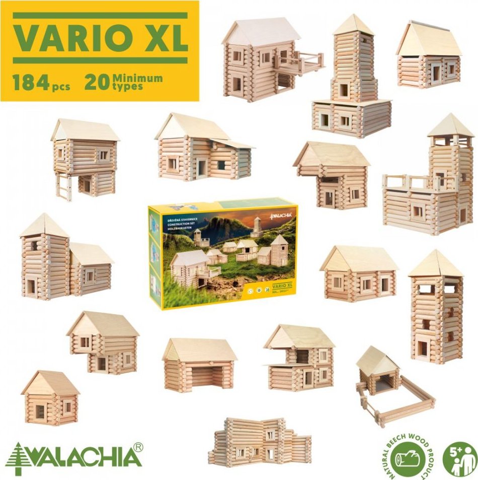 foto Ostatní stavebnice WALACHIA Vario XL 184 dílů