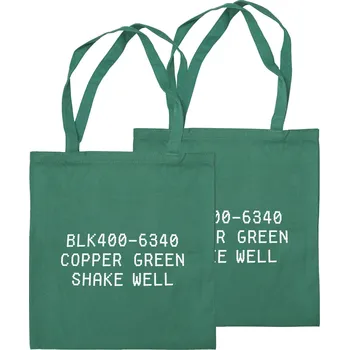 Montana bavlněná taška Donut print - 6340 Copper green