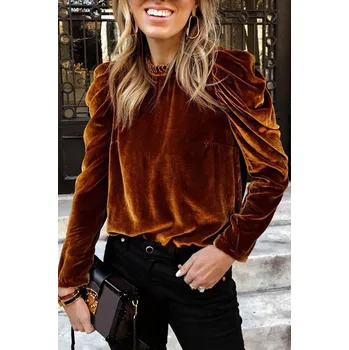 Dámská halenka OMG Dámská halenka Matindole oříšková L