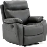 AUTRONIC TV a relaxační křeslo s elektrickým ovládáním, potah šedá látka v dekoru vintage, 1 motor 240V