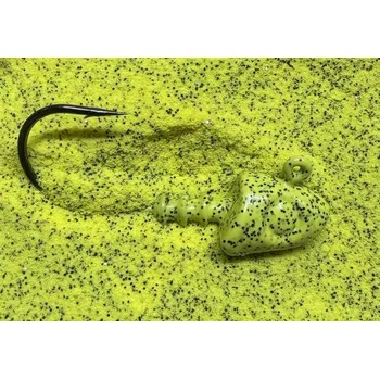 RYVALURES-GUMOVÁ BARVA NA JIGOVÉ HLAVY YELLOW GLITTER BLACK