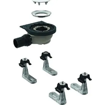 Sprchová vanička Geberit Setaplano - Sprchová odpadní souprava se 4 nožičkami, pro sprchovou vaničku Setaplano, výška vodního uzávěru 50 mm 154.010.00.1