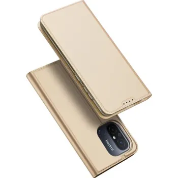 Pouzdro na mobilní telefon DUX DUCIS | Dux Ducis Skin Pro knížkové pouzdro na Xiaomi Redmi 11A / Poco C55 / Redmi 12C, zlaté