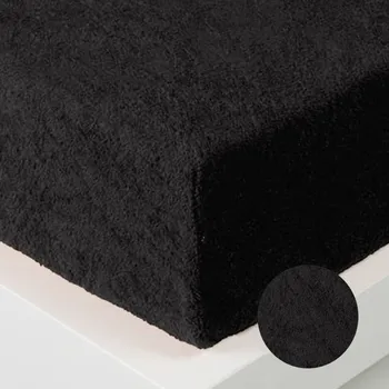 Prostěradlo Numberoplus Froté prostěradlo - 90x200/25 cm - černé Velikost: 160 x 200 cm