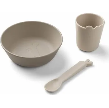 dětská jídelní sada DONE BY DEER první jídelní set KIDDISH Písková DOPRODEJ!