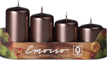Svíčka Emocio Adventní svíčky stupňovité 4 cm 4 ks