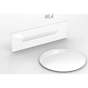 Vana Besco Akrylátová volně stojící vana Varya BW 150x75 Barva: Bílá/černá, Rozměry (cm): 150x75, Typ a barva výpustě: Click-Clack s přepadem, bílá