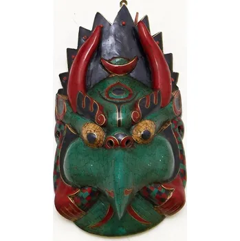 Karnevalová maska Maska dřevo mozaika Garuda 40 cm