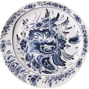 Talíř Jídelní talíř DIESEL CLASSICS ON ACID HOLLANDIA FLOWERS 28 cm, modrá, porcelán, Seletti